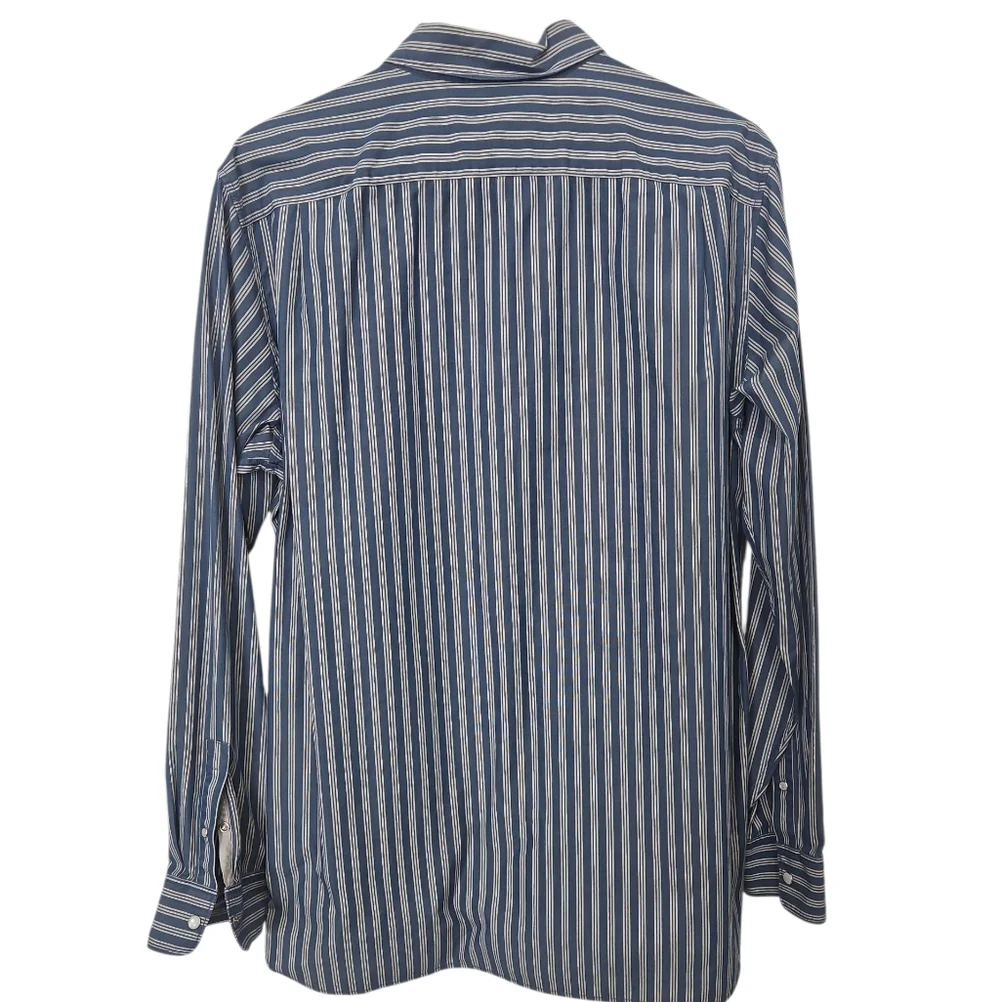Banana Republic Cotton Pearl Snap Dress Shirt Size Large